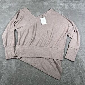 Stella & Dot‎ Women's Beige Asymmetrical Pullover Sweater Size M NEW